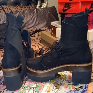 Jeffery Campbell platform combat bootie